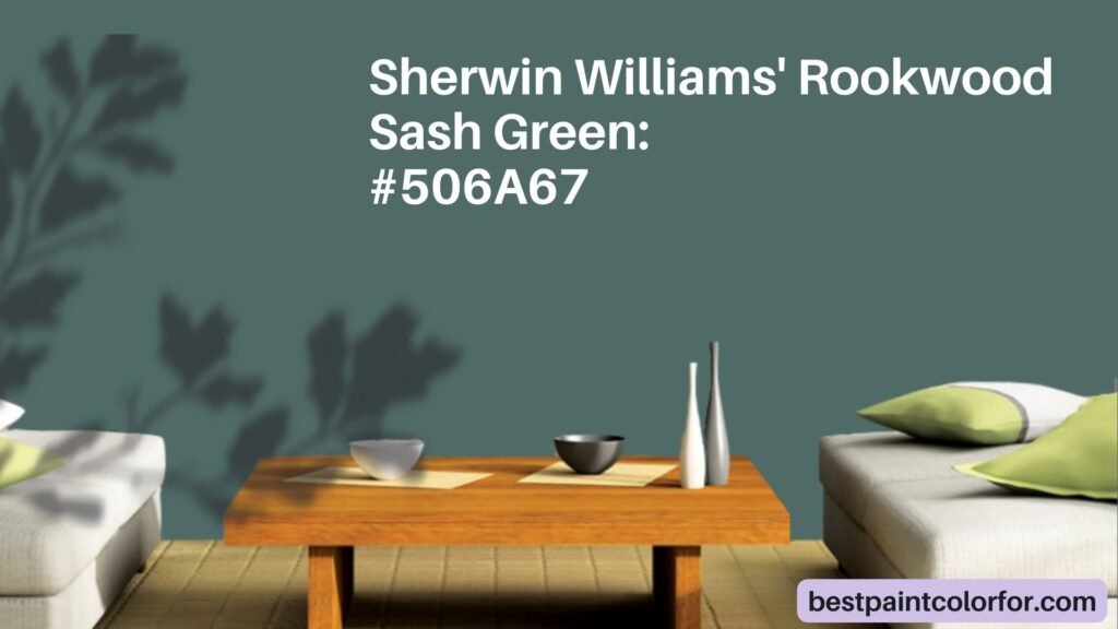 Sherwin Williams' Rookwood Sash Green: