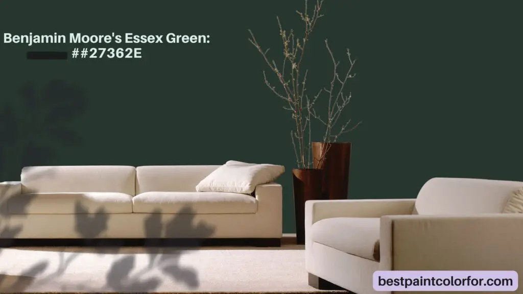 Benjamin Moore's Essex Green for Drama: