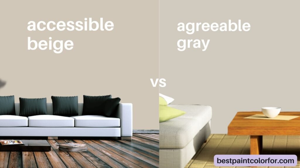 Difference Between Agreeable Gray and Accessible Beige