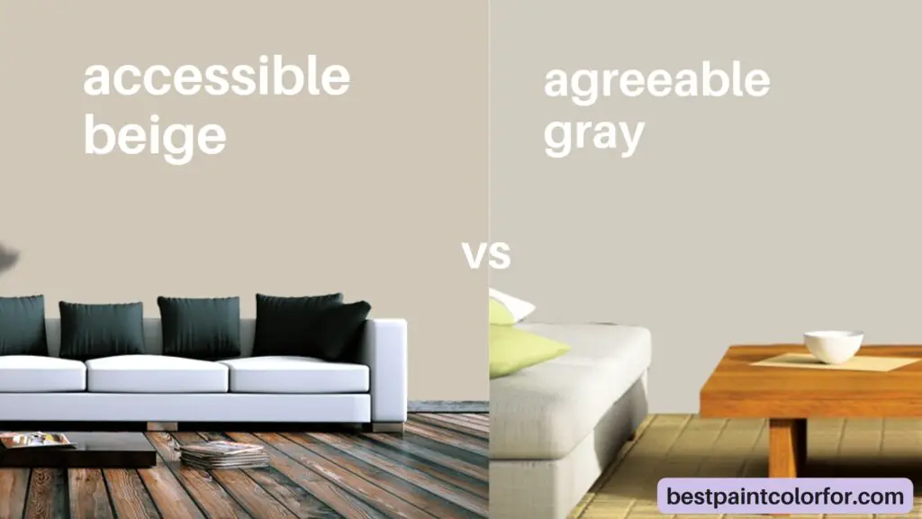 Difference Between Agreeable Gray and Accessible Beige