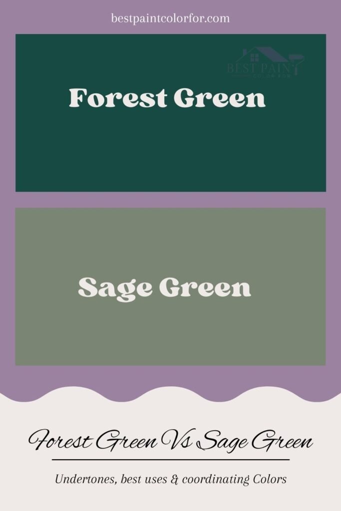 Forest Green Vs Sage Green - Difference
